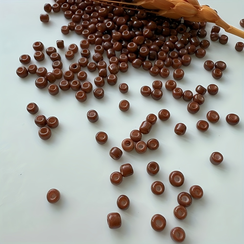 Brown Millet Glass Seed Beads for Jewelry Making, High-Quality Craft Materials